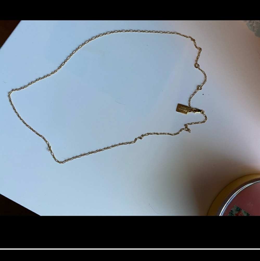 Miranda Frye gold necklace worn 1x